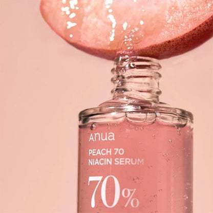 Anua Peach 70% Niacin Serum – Sérum Éclat Peau de Pêche